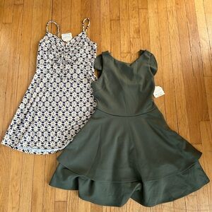 NWT Altar'd State Floral and Green Mini Dresses